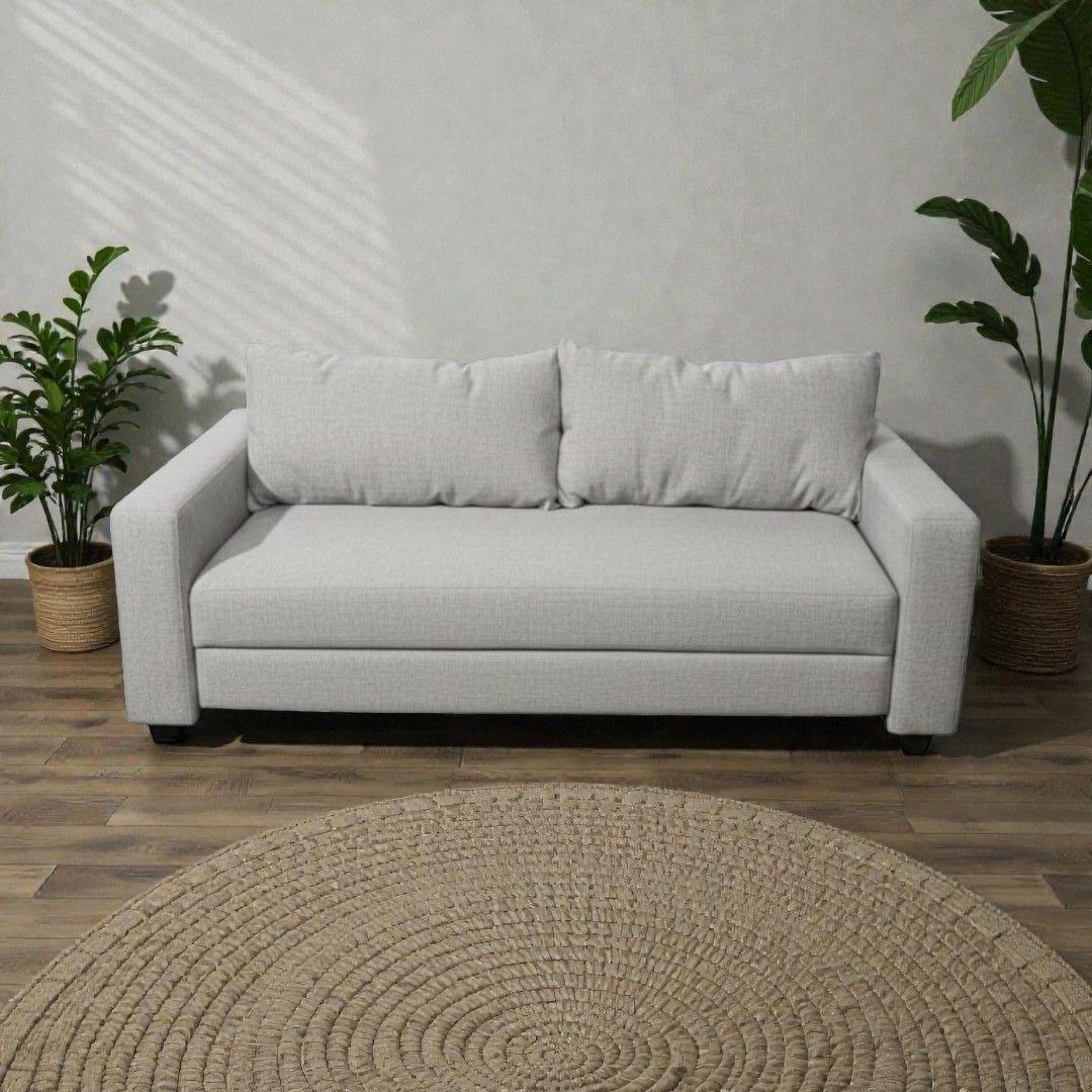 SOFA CAMA MULTIFUNCIONAL LINO GRIS CLARO-3