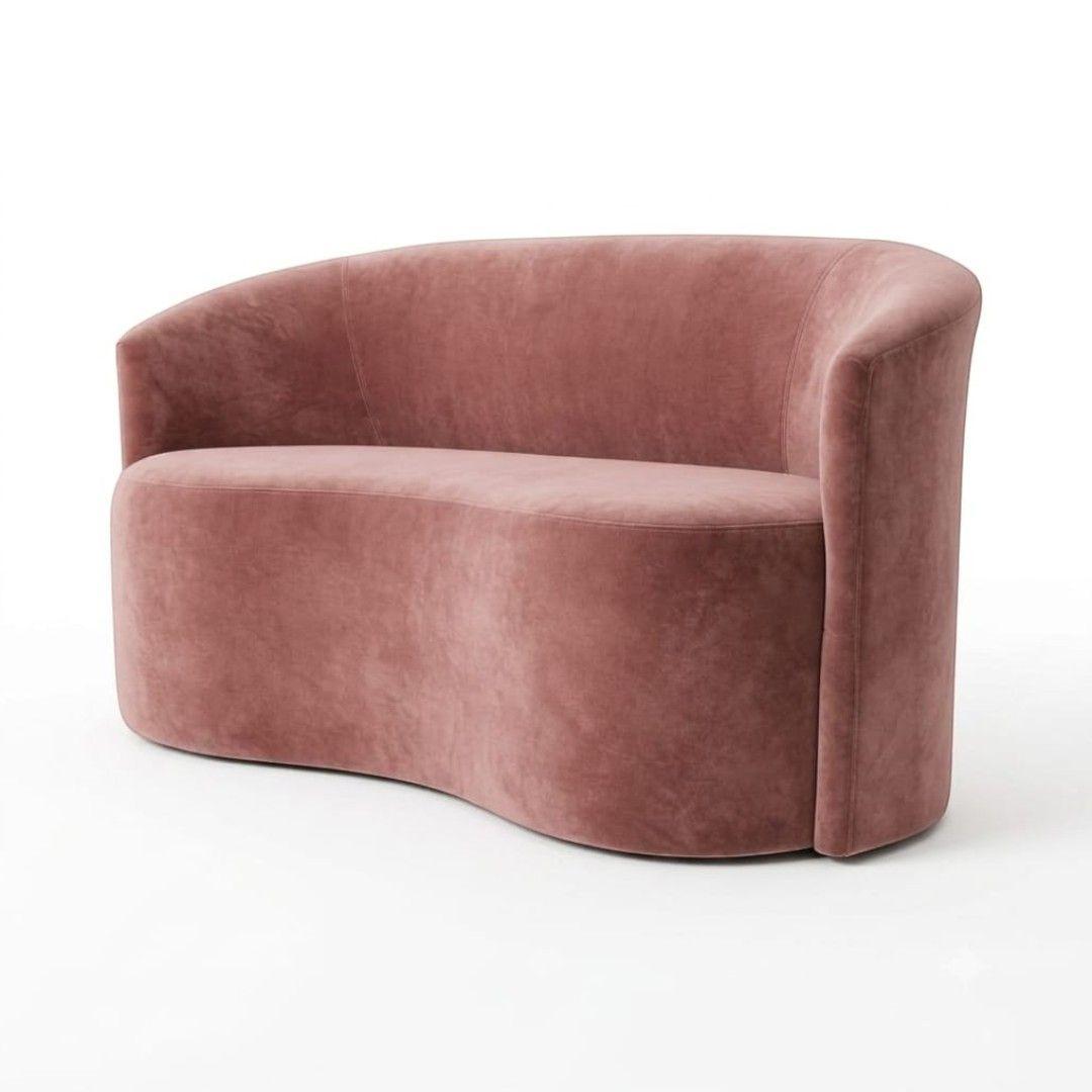 SOFA CURVO EN FELPA PALO ROSA-2