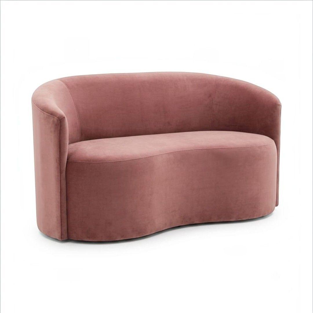 SOFA CURVO EN FELPA PALO ROSA-3