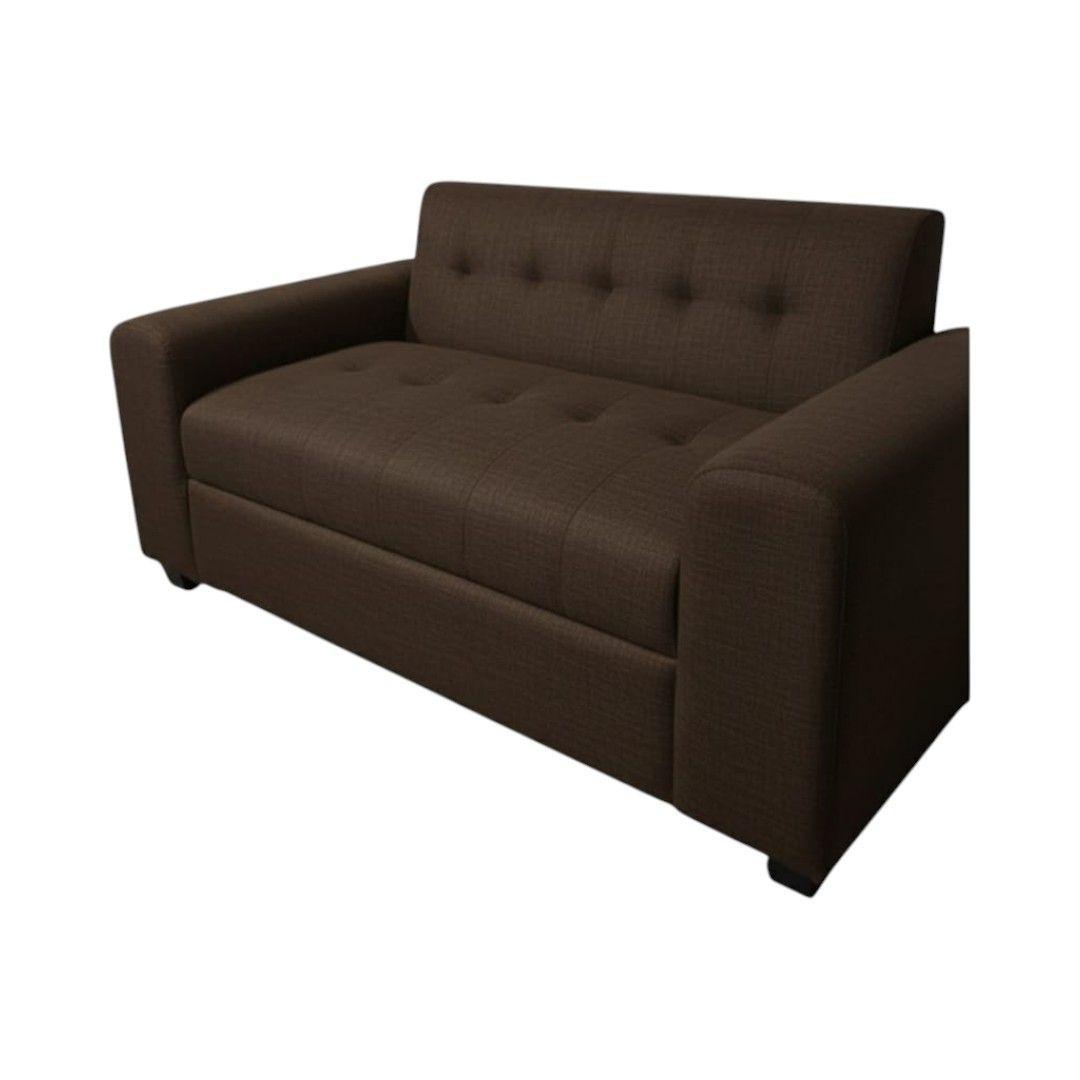 SOFA DOS CUERPOS BRAZO REDONDO LINO CHOCOLATE-1