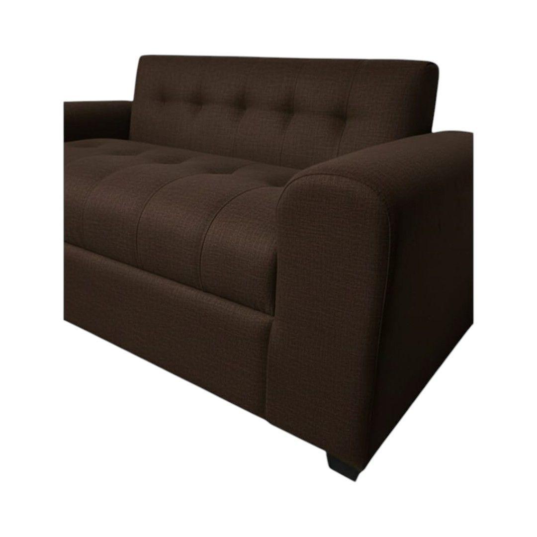 SOFA DOS CUERPOS BRAZO REDONDO LINO CHOCOLATE-2