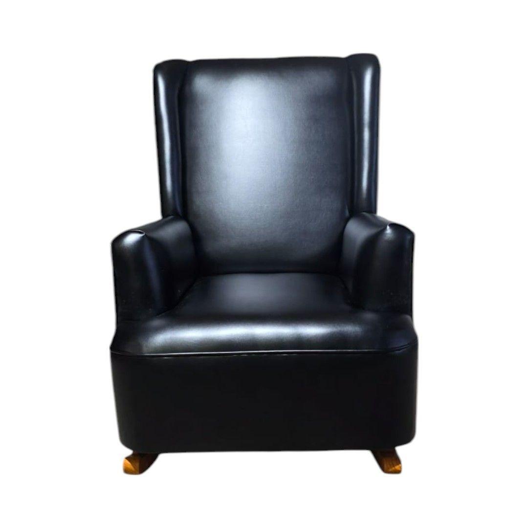 SILLON MECEDOR ECOCUERO NEGRO-0