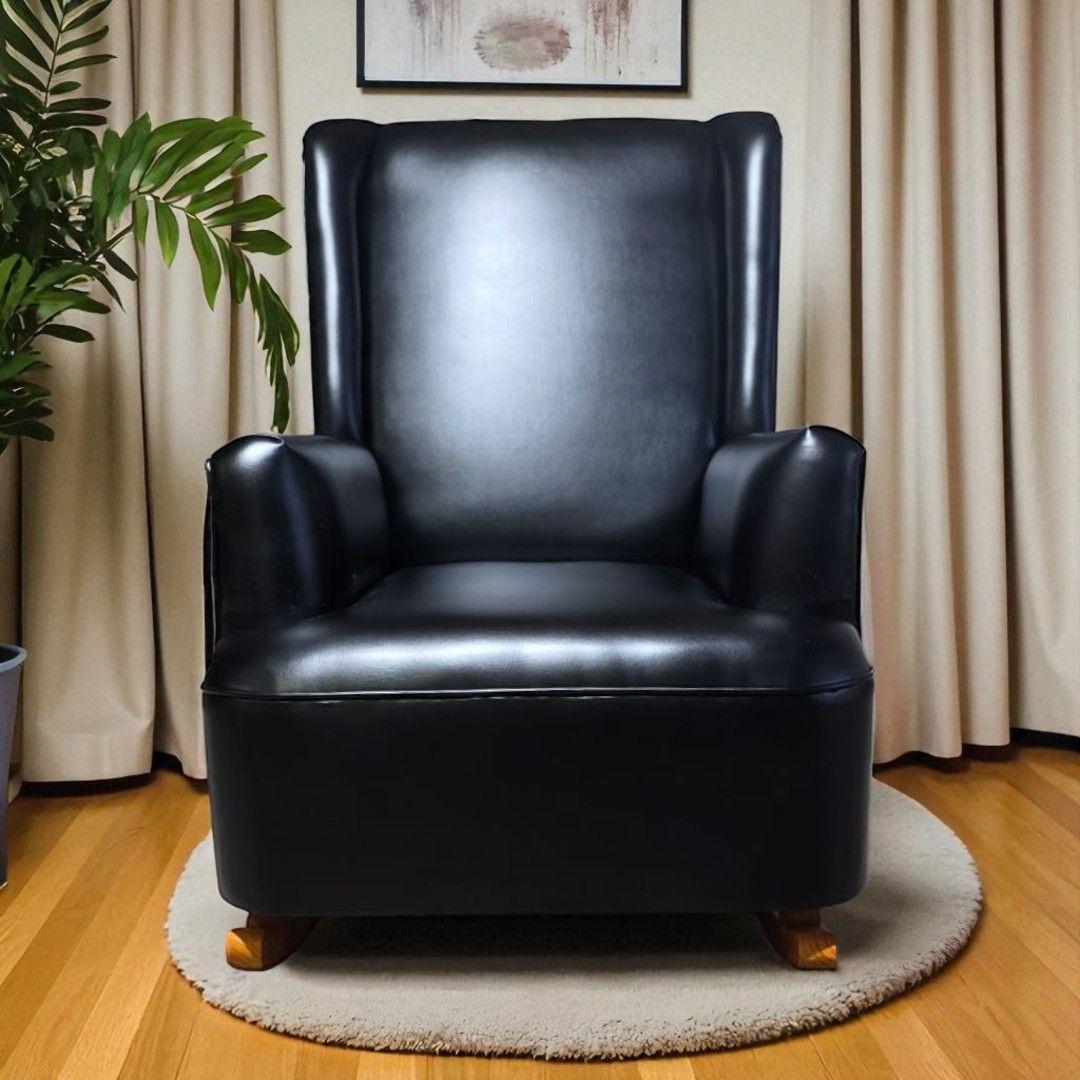 SILLON MECEDOR ECOCUERO NEGRO-4