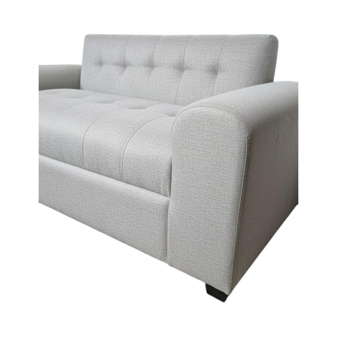 SOFA TRES CUERPOS BRAZO REDONDO LINO GRIS CLARO -2