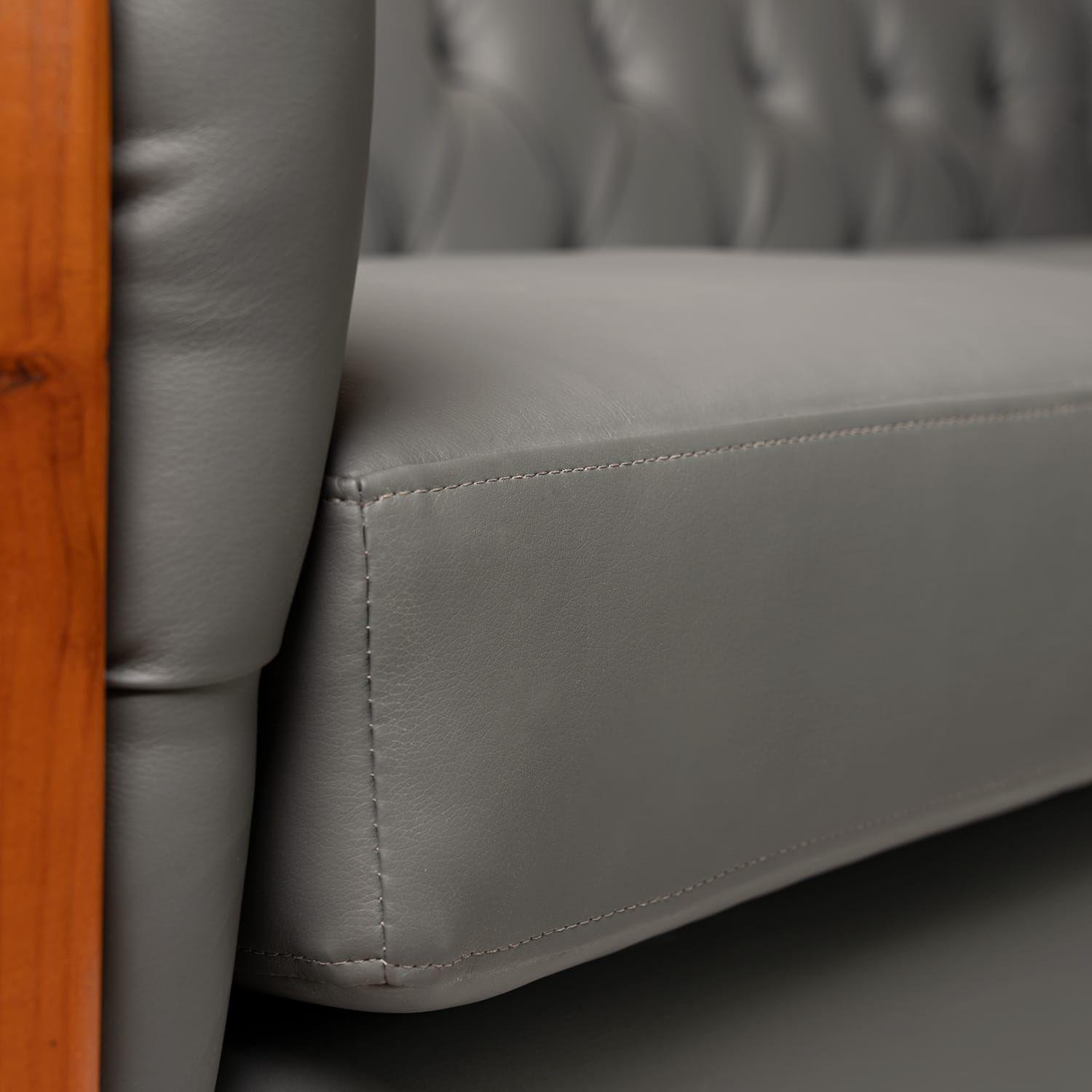 SOFA CHESTERFIELD ECOCUERO GRIS-3