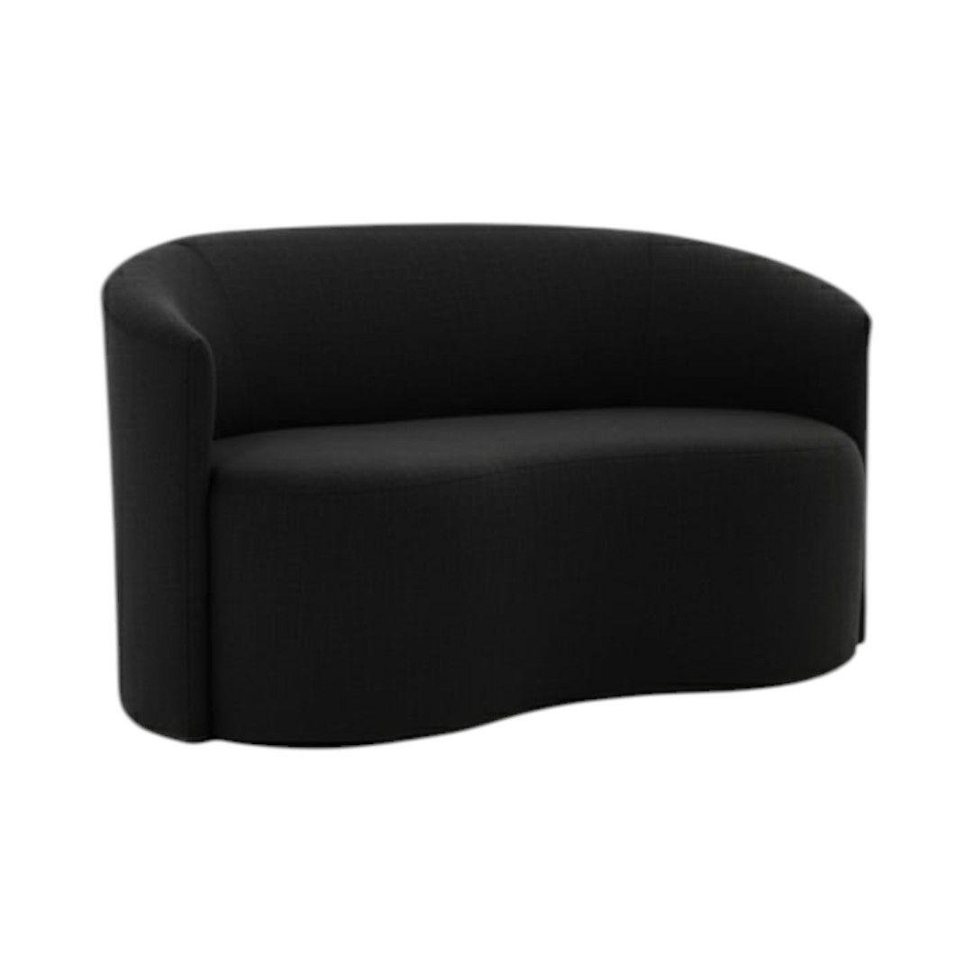 SOFA CURVO EN LINO NEGRO-2