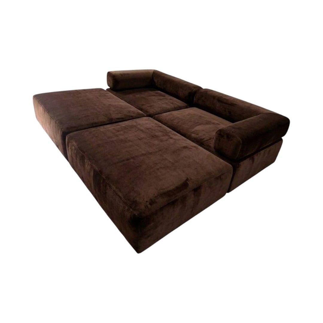 SOFA CAMA ARKOS DOS CUERPOS EN FELPA CHOCOLATE-3