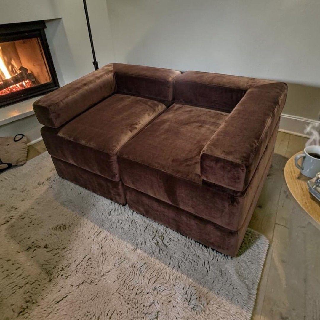 SOFA CAMA ARKOS DOS CUERPOS EN FELPA CHOCOLATE-4