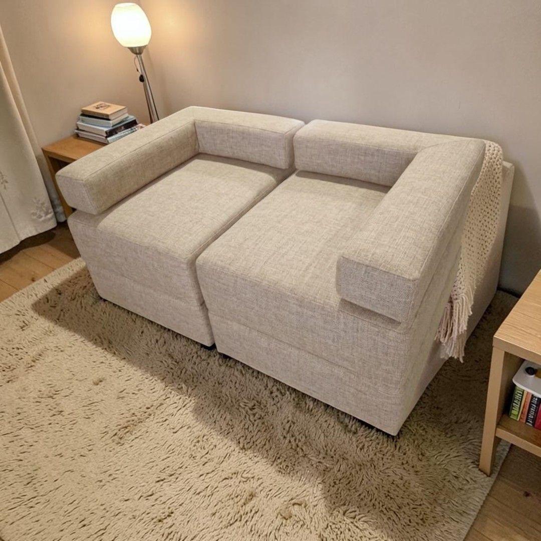 SOFA CAMA ARKOS DOS CUERPOS EN LINO BEIGE-4