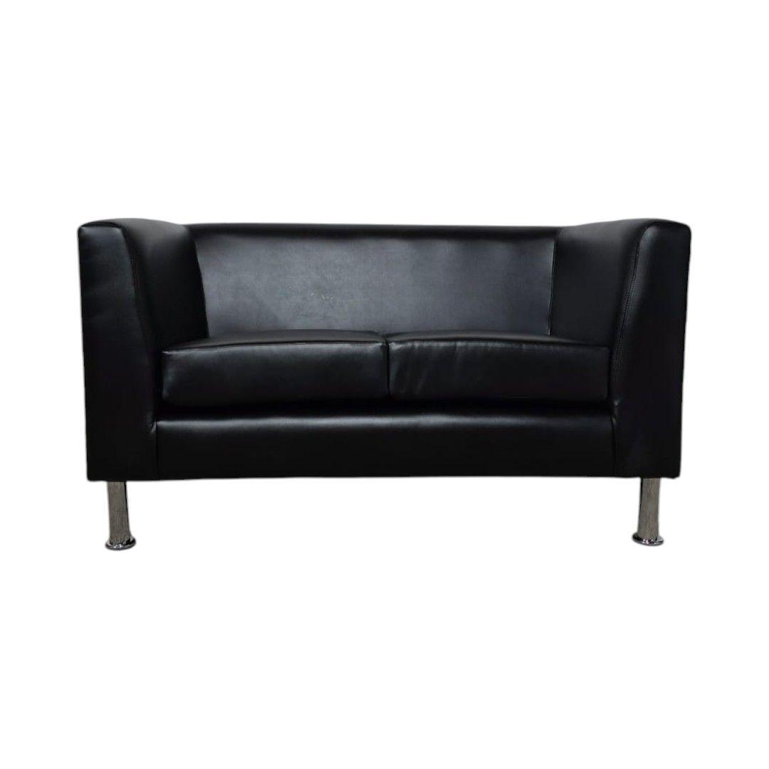 SOFA CARIBE ECOCUERO NEGRO-0