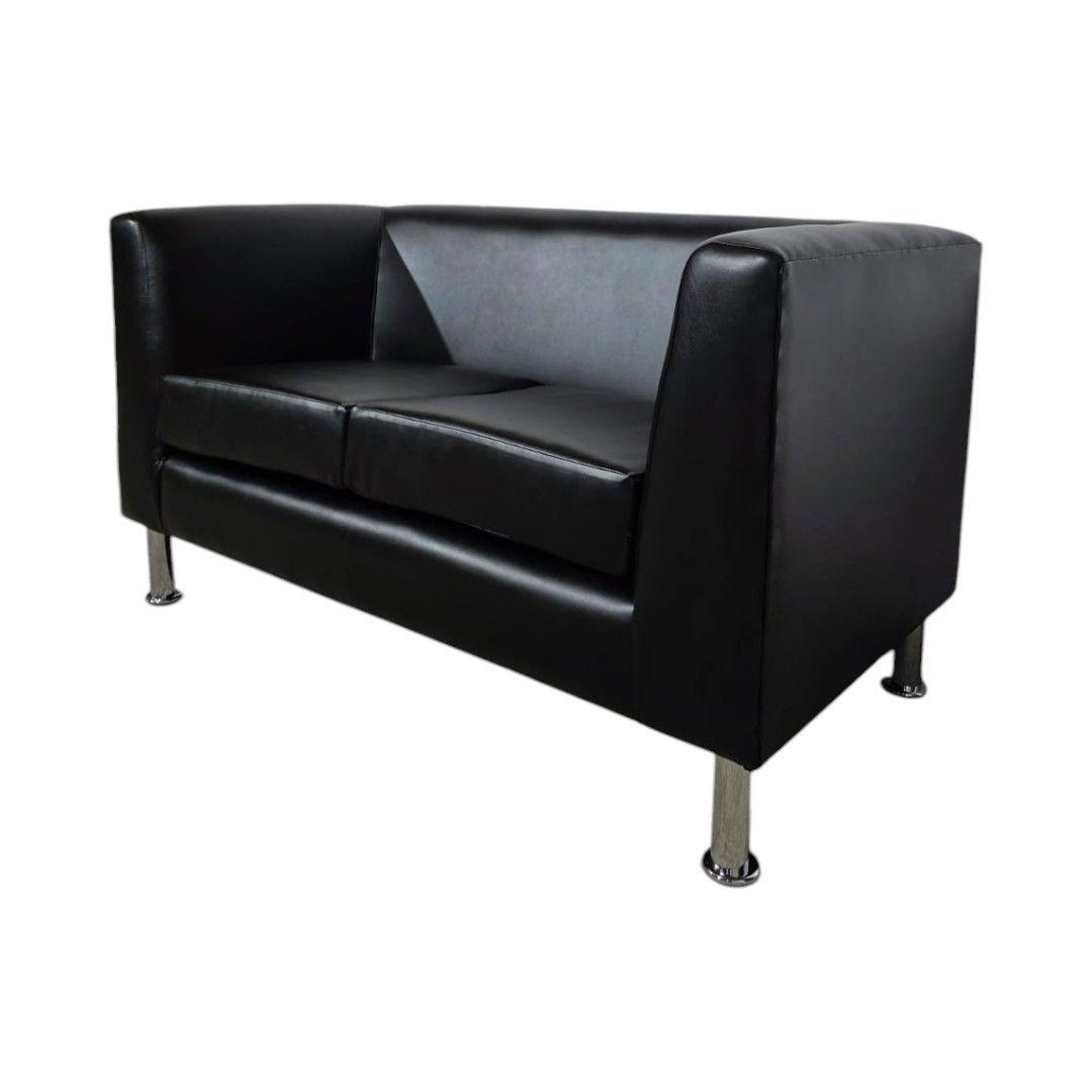 SOFA CARIBE ECOCUERO NEGRO-2