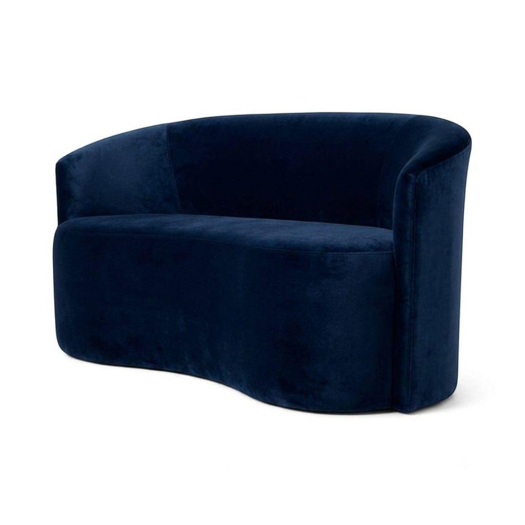 SOFA CURVO EN FELPA AZUL MARINO-3