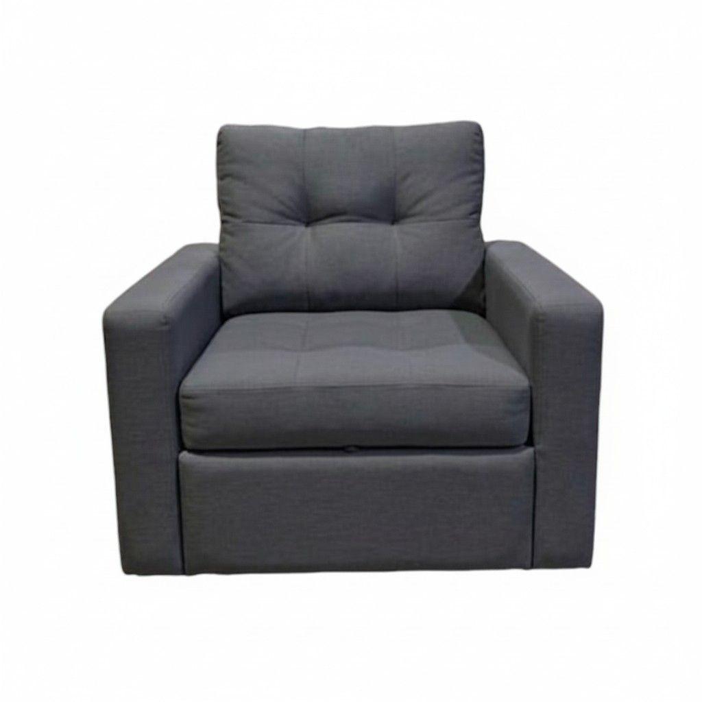 SOFA CAMA MILÁN UN CUERPO EN LINO GRIS OSCURO-1