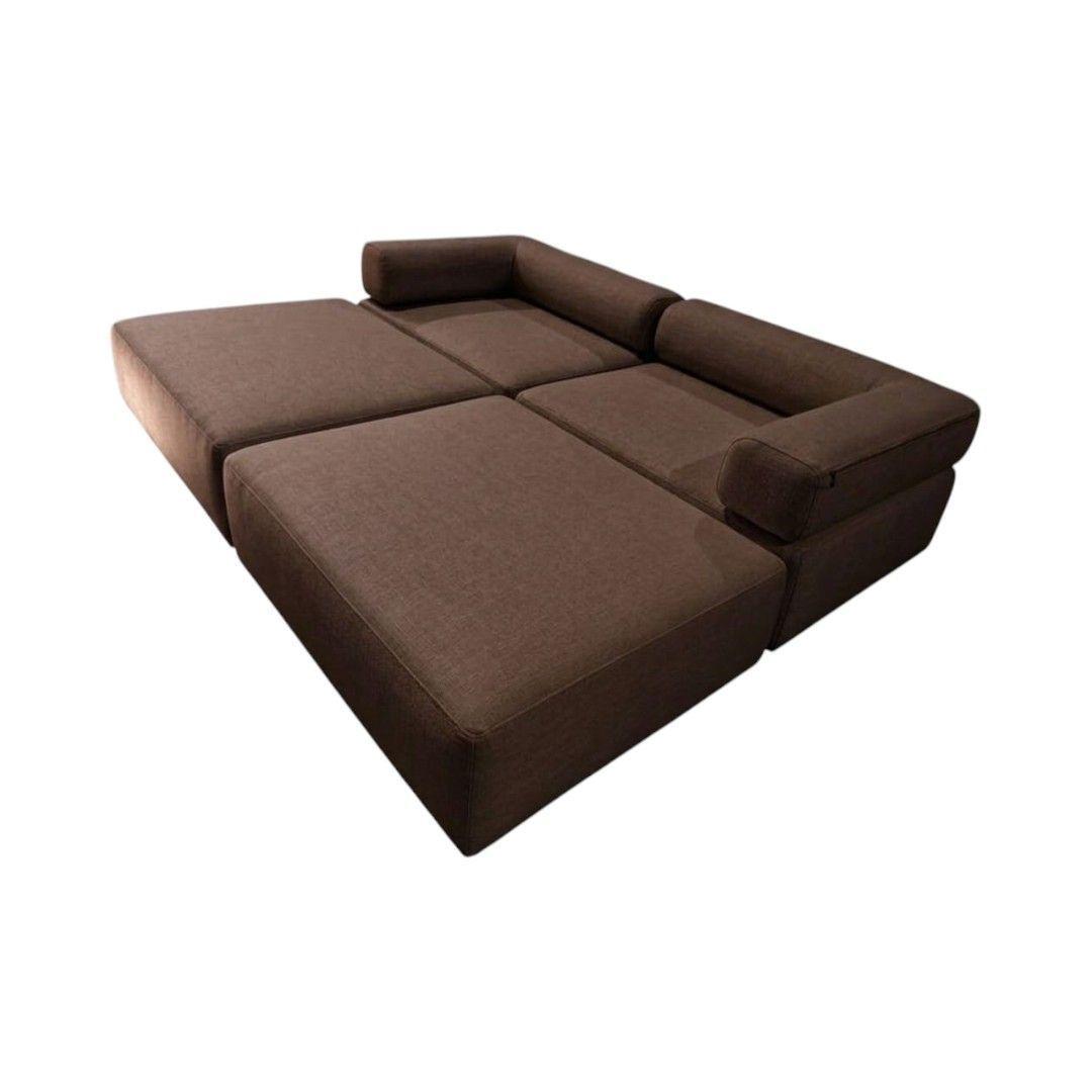 SOFA CAMA ARKOS DOS CUERPOS EN LINO CHOCOLATE-1