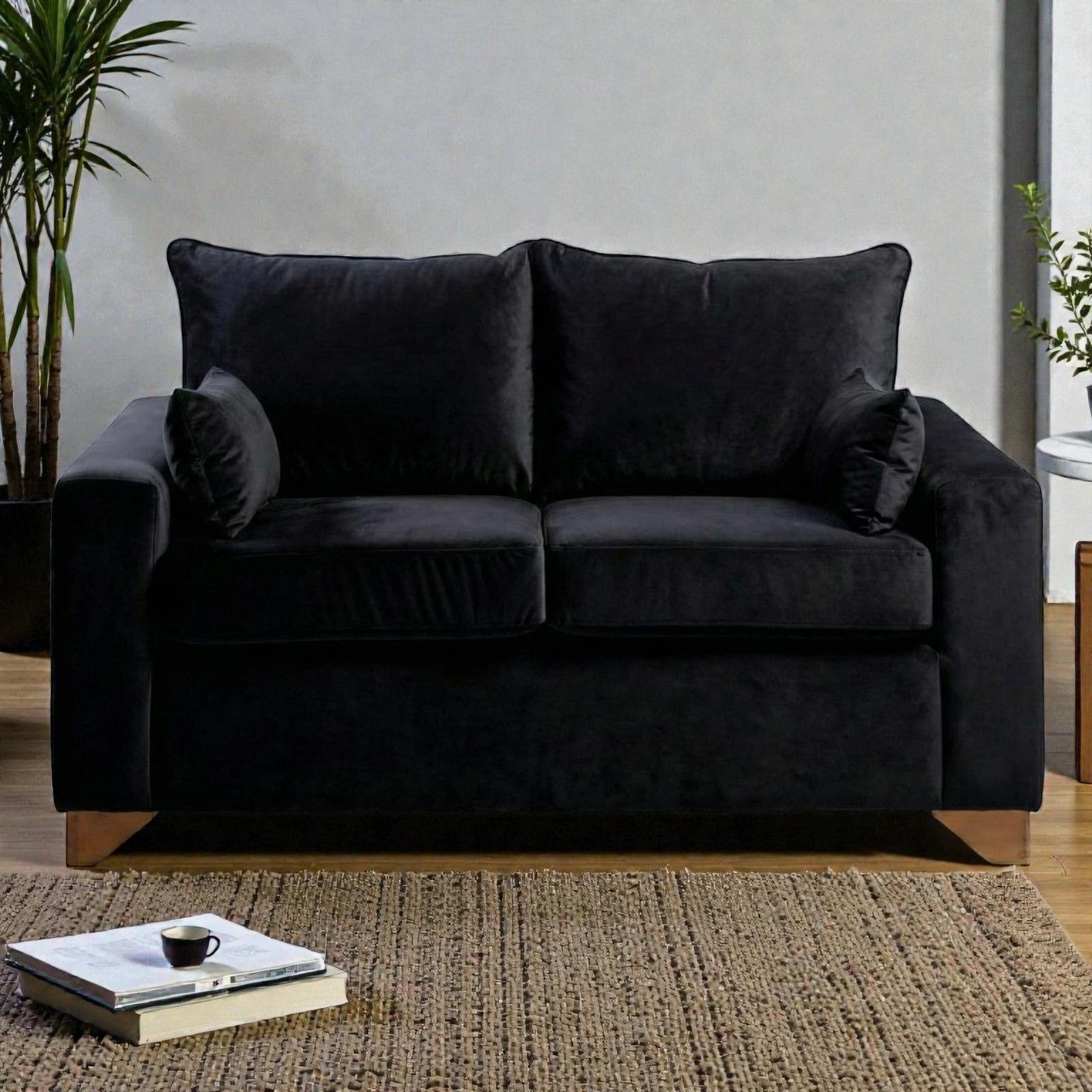 SOFA STEFANNY EN FELPA NEGRA-2