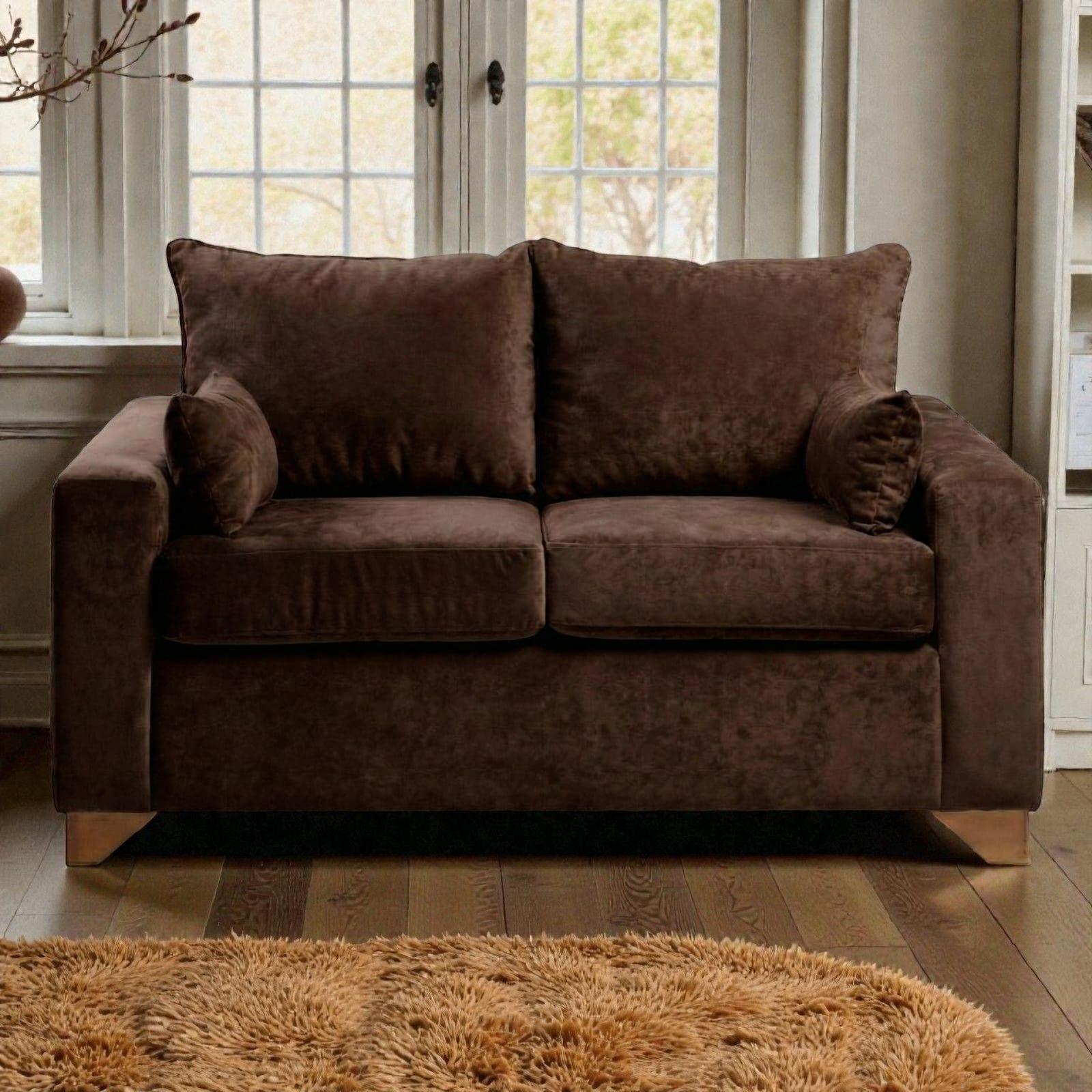 SOFA STEFANNY EN FELPA CHOCOLATE-2