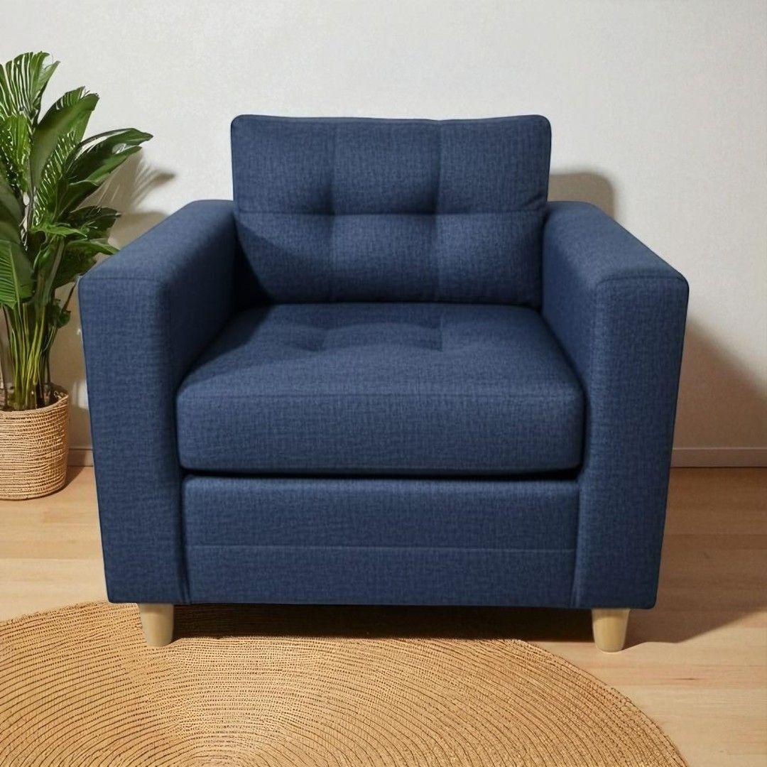 POLTRONA SUECIA LINO AZUL-3