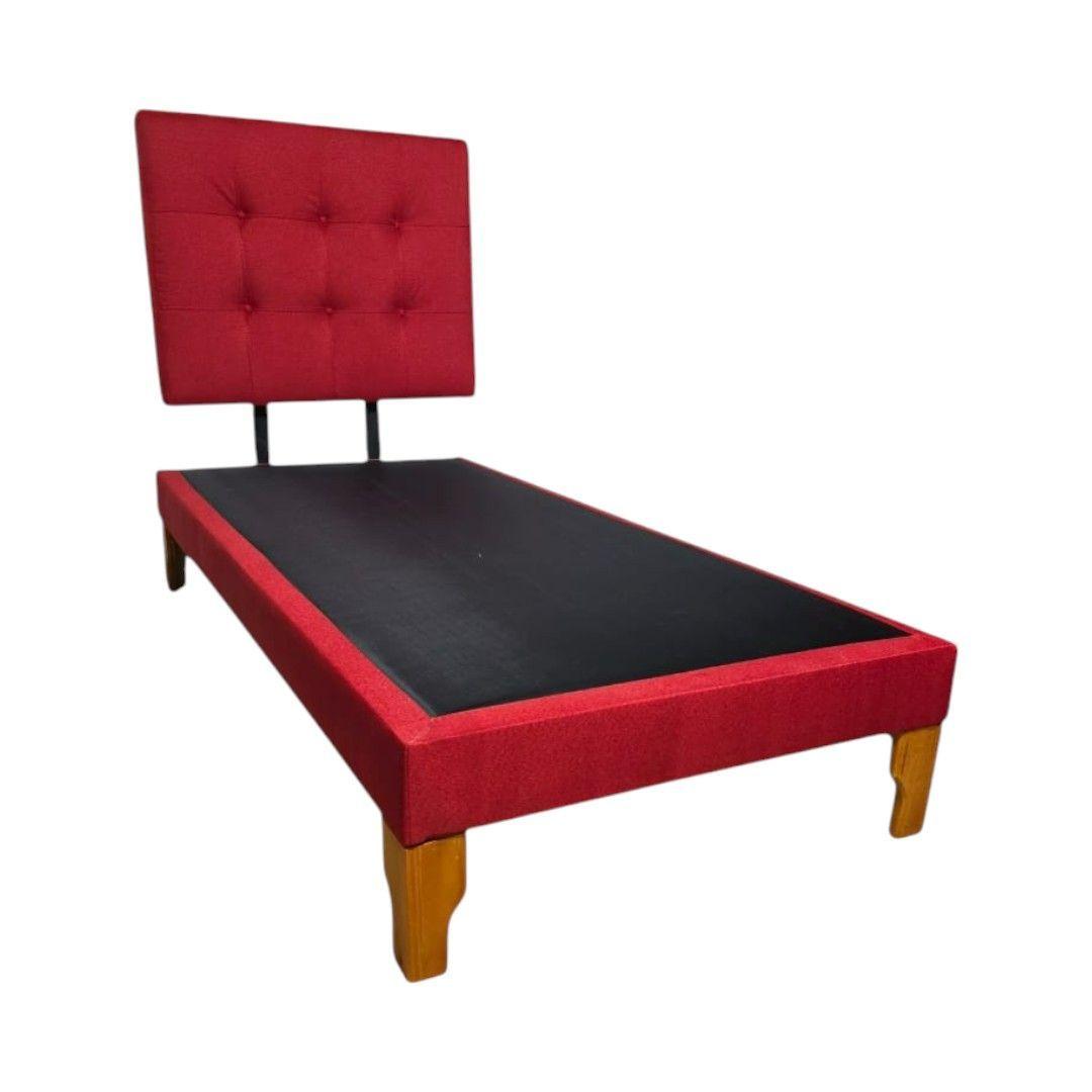 CAMA PLAZA Y MEDIA LINO ROJO-2