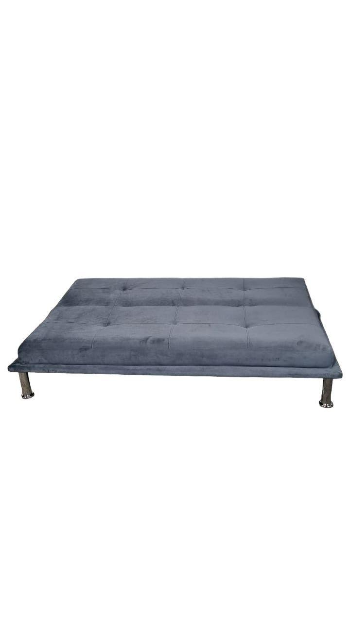 SOFA CAMA FELPA GRIS OSCURO-3