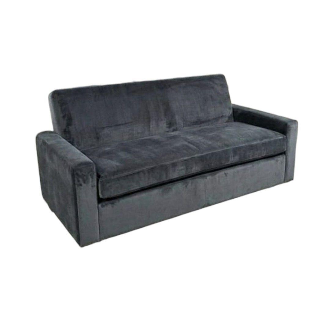 SOFA CAMA MILANO TRES POSICIONES FELPA GRIS OSCURO-0