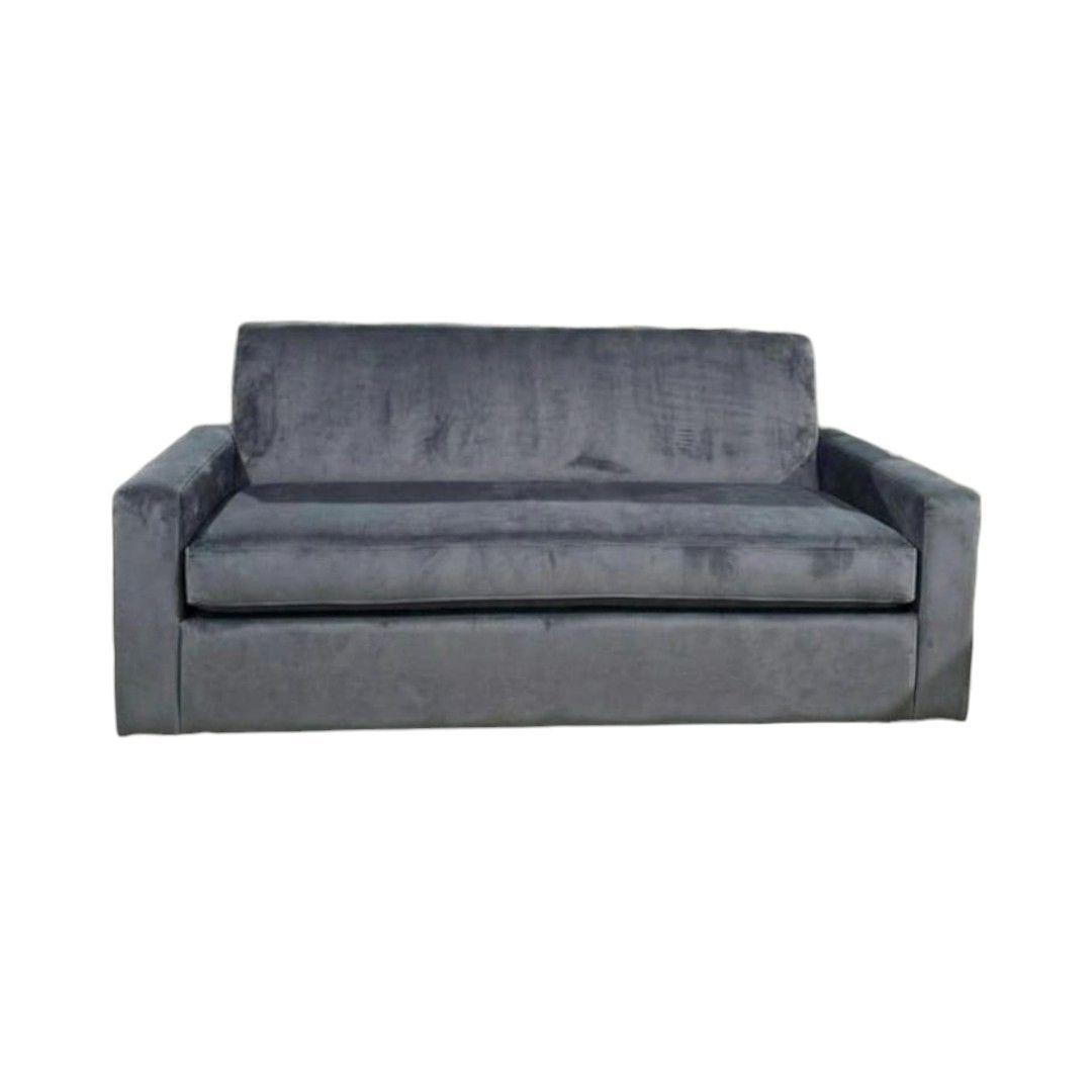SOFA CAMA MILANO TRES POSICIONES FELPA GRIS OSCURO-2