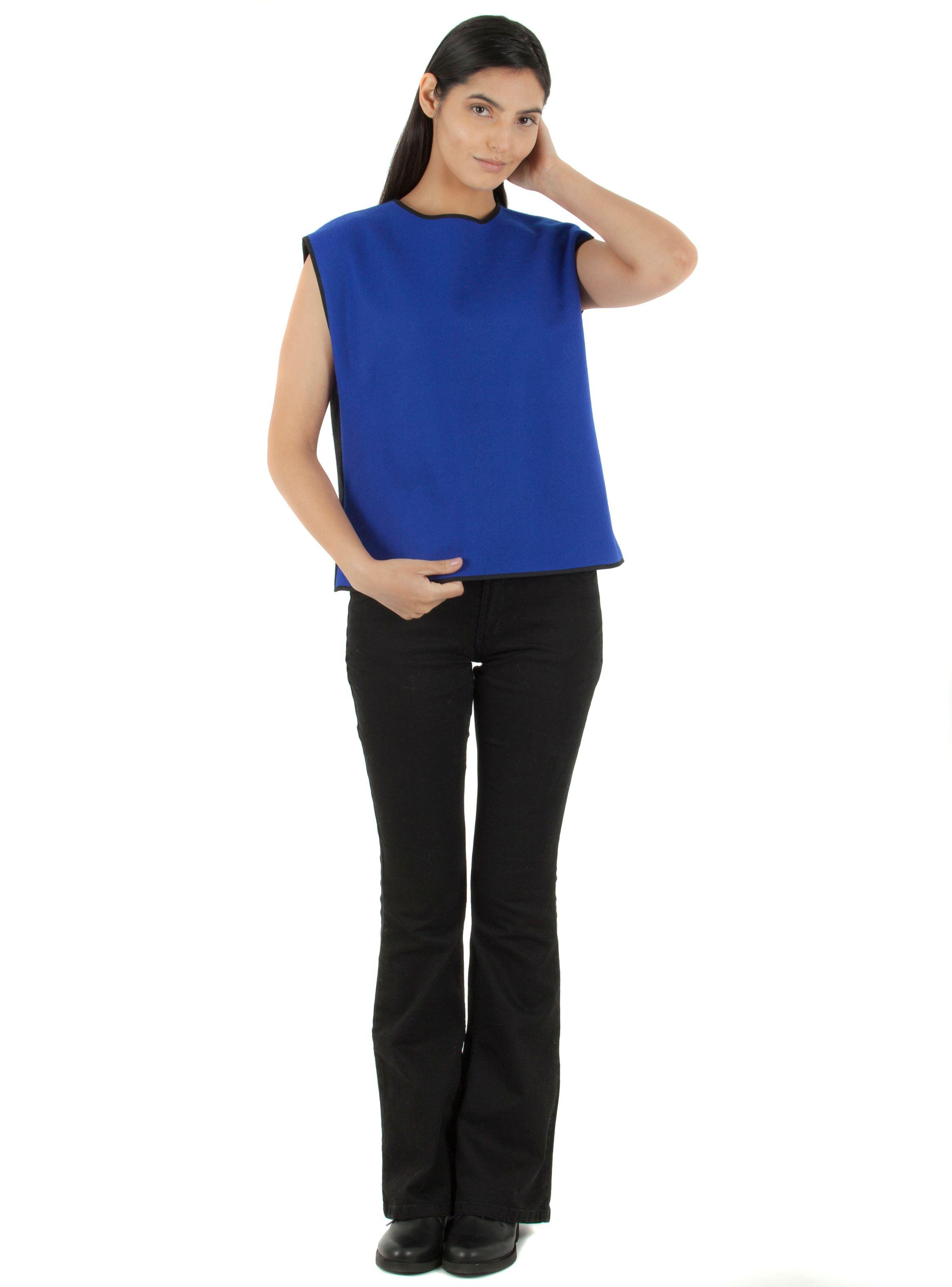Top Surorigen Lana Merino Negro Azul Talla M-0