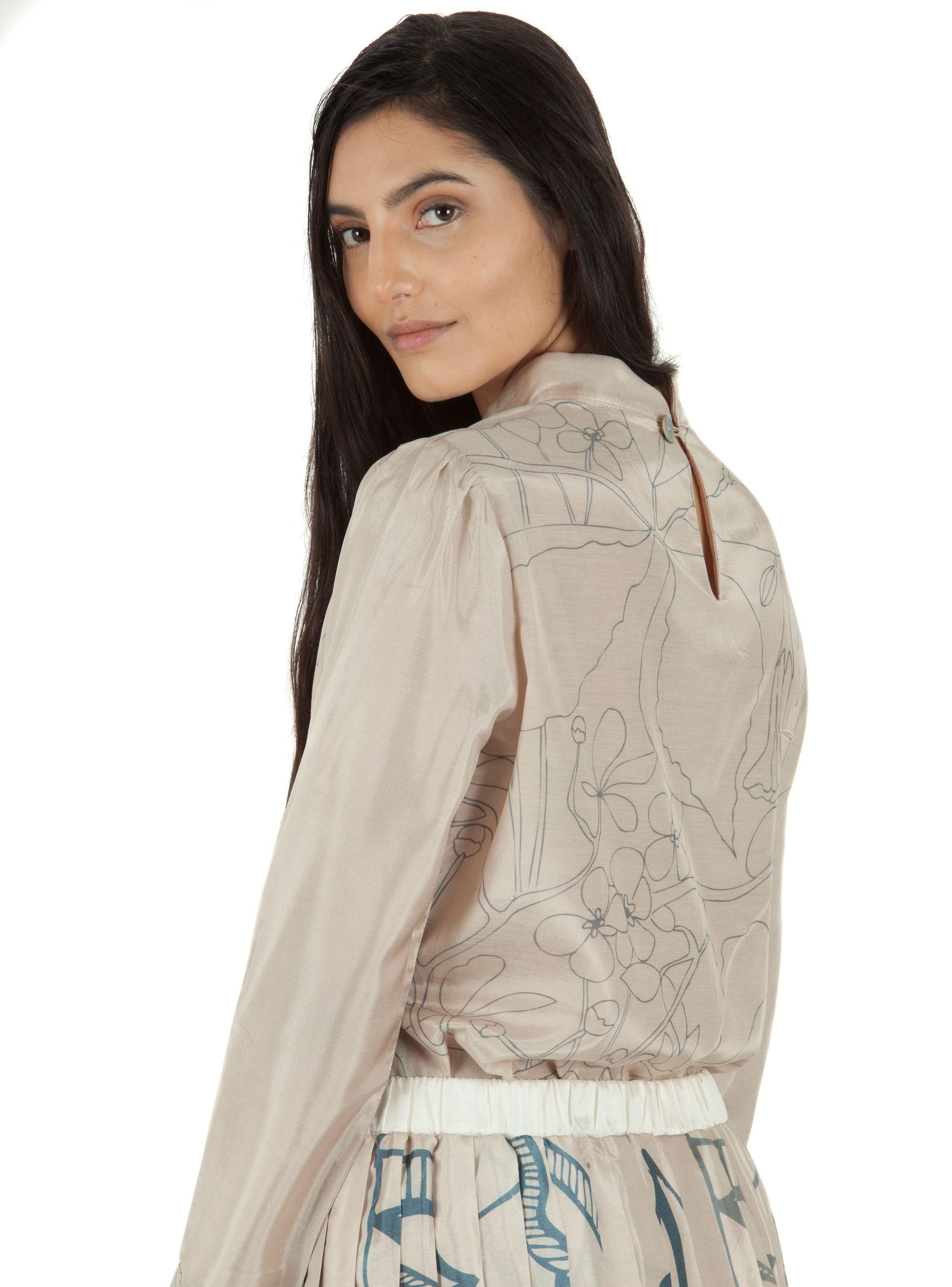 Blusa Caudal Surorigen Viscosa Café Temporada-2