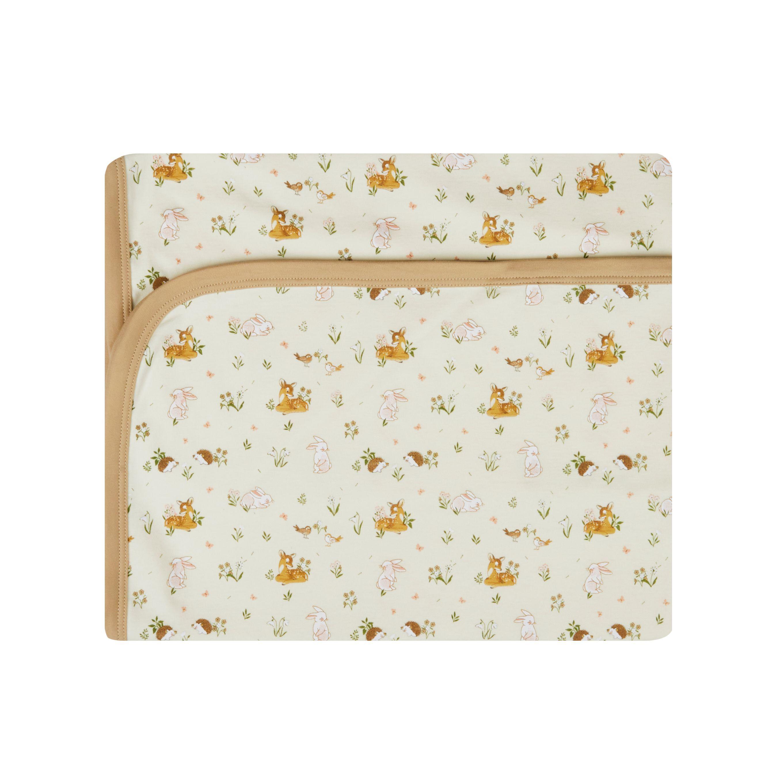 Manta Bambi/Algodón Pima, reversible tamaño 80x80 -0