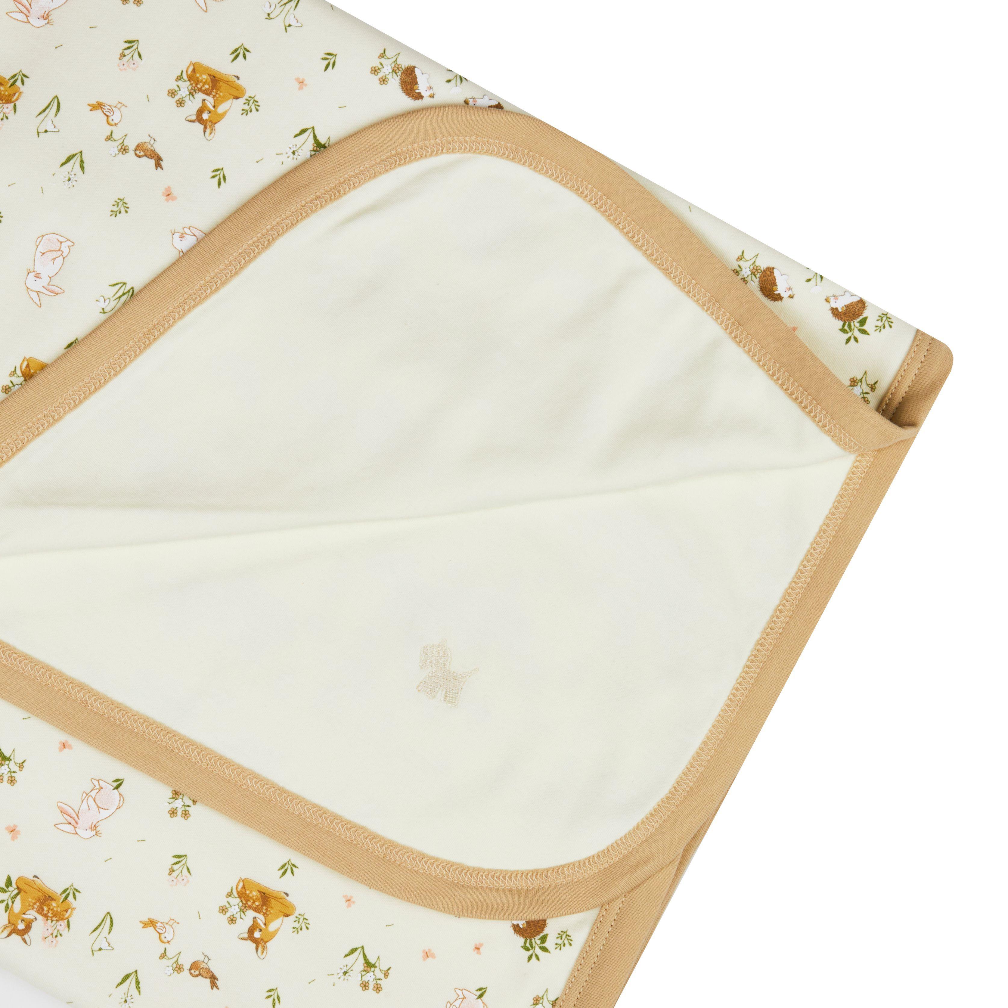 Manta Bambi/Algodón Pima, reversible tamaño 80x80 -1