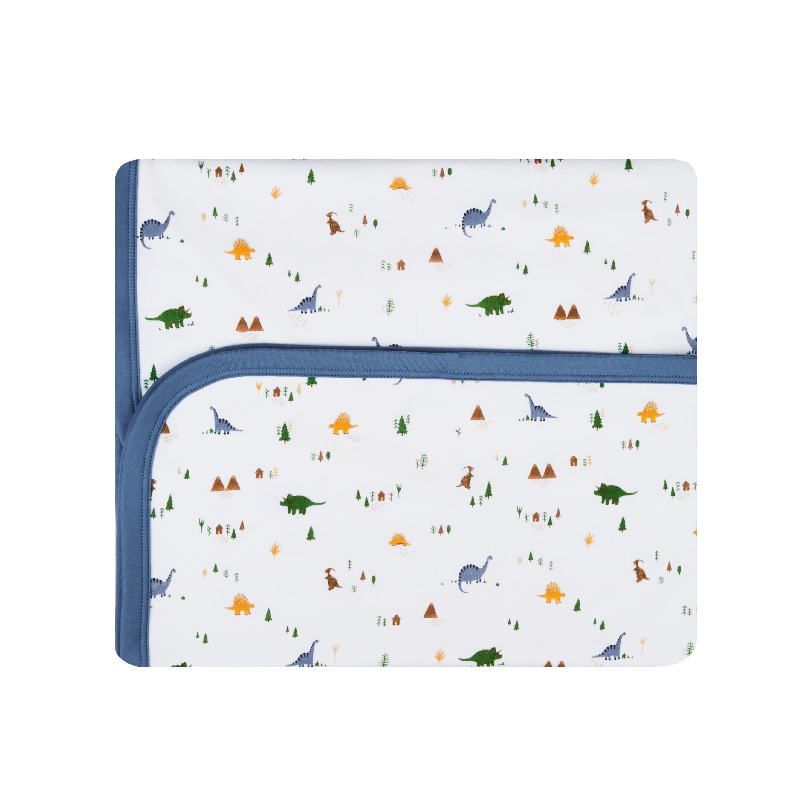 Manta Dino/Algodón Pima, reversible tamaño 80x80 -0