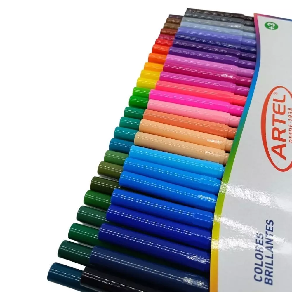 Estuche 50 Marcadores Colores Brillantes Artel-3