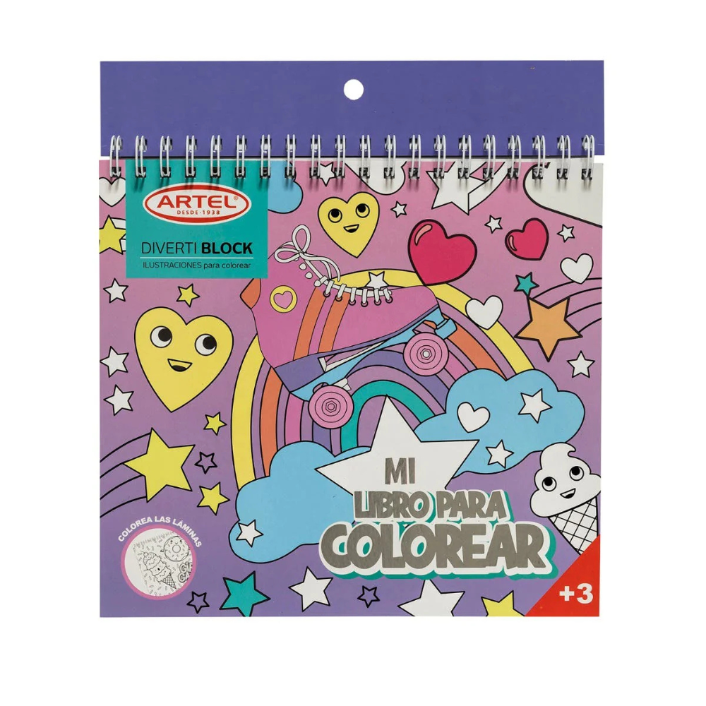 Block Ilustraciones Para Colorear Divertiblock Kawaii Artel-4