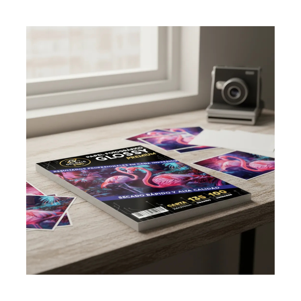 Papel Fotografico Glossy Carta 135grs 100 Hojas GALAXIA PRO-2