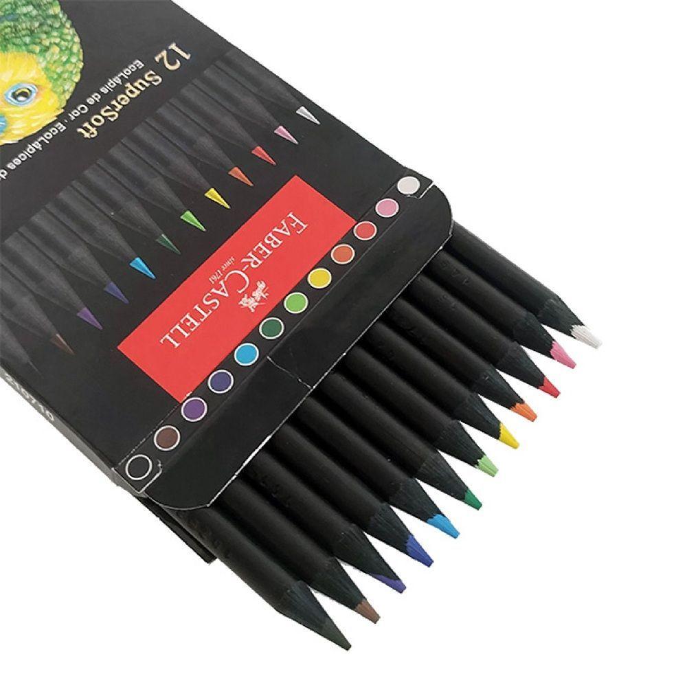 12 Ecolapices Supersoft De Colores Vivos Faber Castell-2