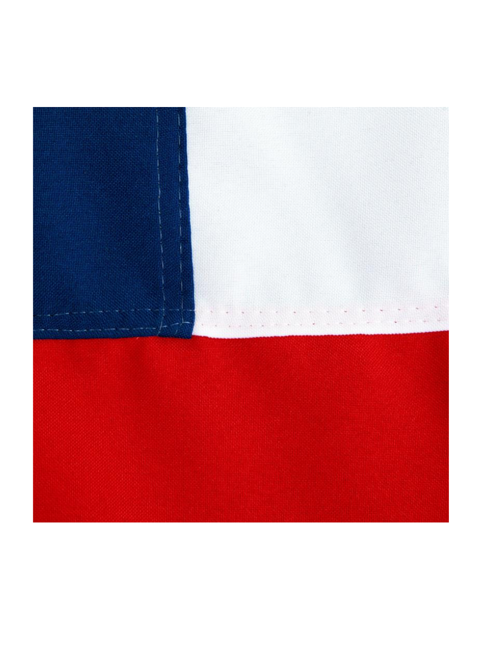 Bandera Chilena 120 X 180 Cm Tela ESTRELLA  Bordada Reforzada-3