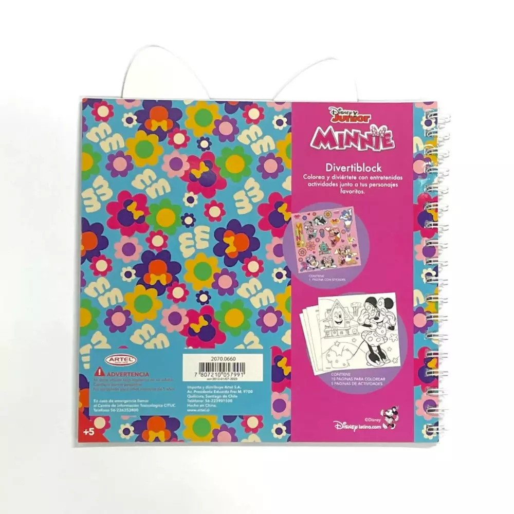 Block Para Colorear Divertiblock Minnie Disney Artel-2