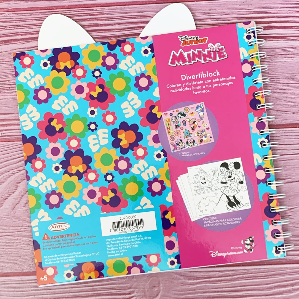 Block Para Colorear Divertiblock Minnie Disney Artel-6