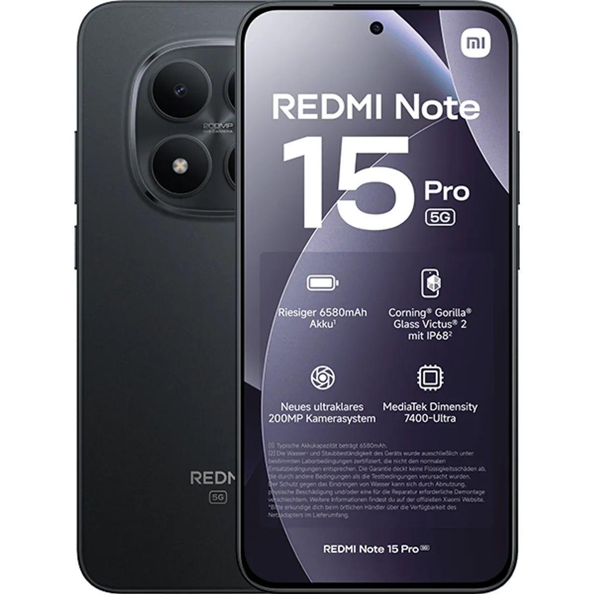 XIAOMI REDMI NOTE 15 PRO 512GB 12GB RAM 5G NEGRO-0