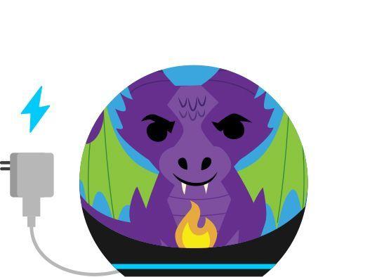 Amazon Echo Dot Kids 5ta Gen Con Alexa  Dragon-2