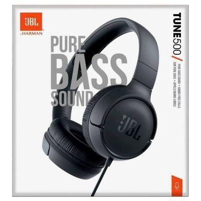 Jbl Tune 500 Audifonos Alambricos - Negro-0