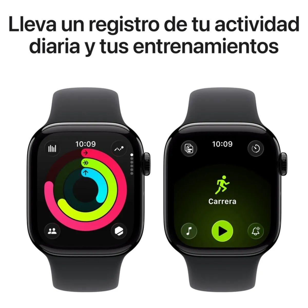 Apple Watch Series 11 GPS 42mm Aluminio Sport Band M L Negro-2