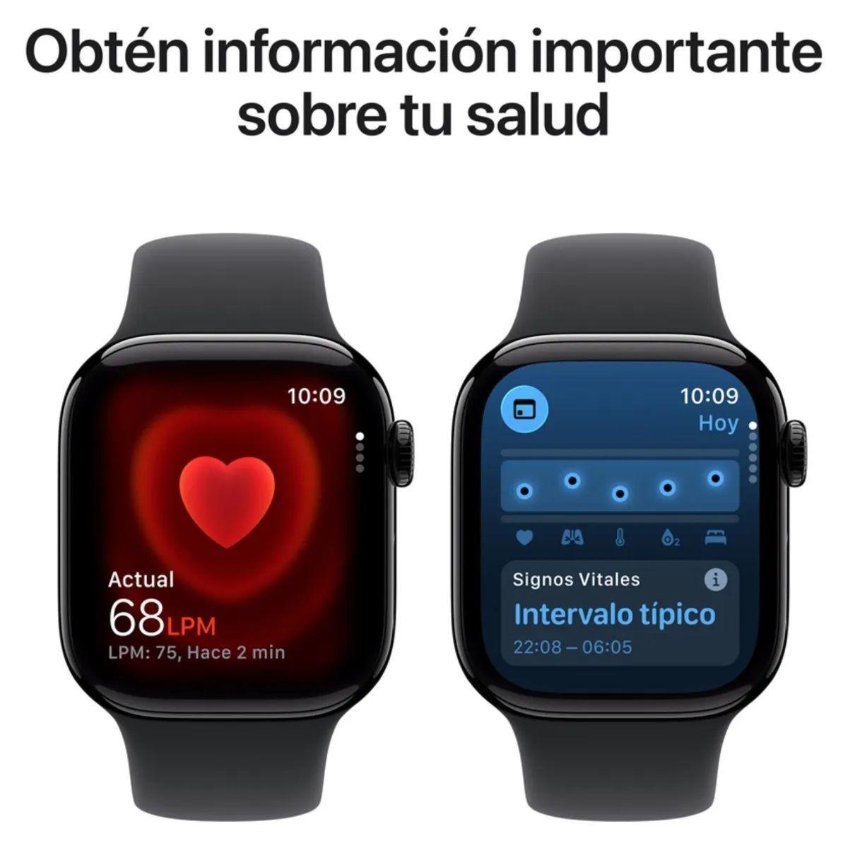 Apple Watch Series 11 GPS 42mm Aluminio Sport Band M L Negro-3