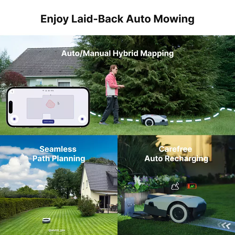 Anthbot Genie 1000 Robot cortacesped para jardines-3