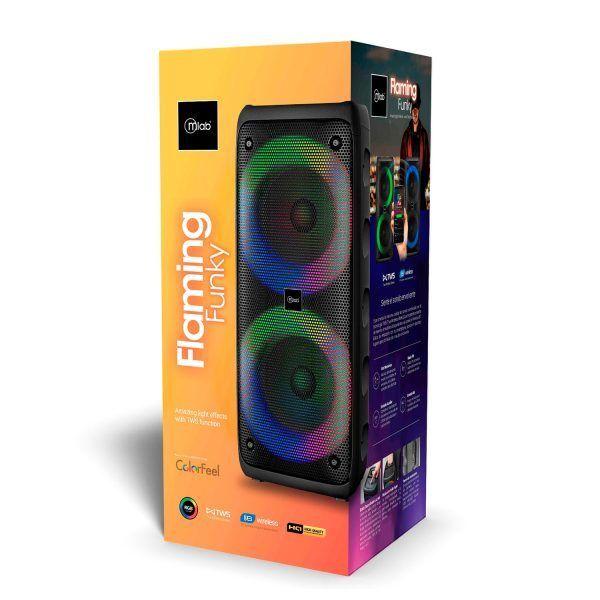 Parlante Portatil Microlab Flaming Funky 20W RMS Bluetooth TWS Radio FM-3