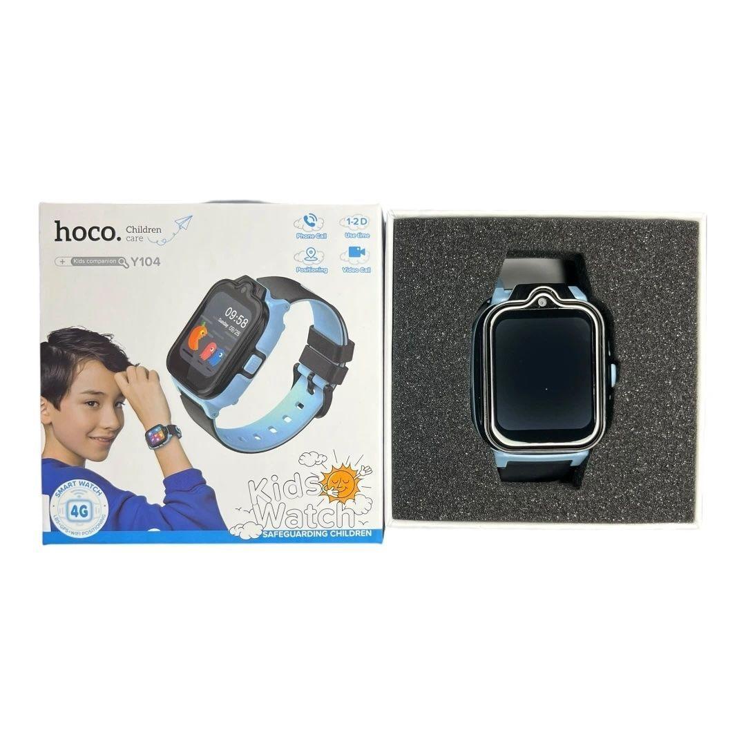 Smartwatch Niños 4G GPS Llamadas Cámara SOS HOCO Y104 Azul-2