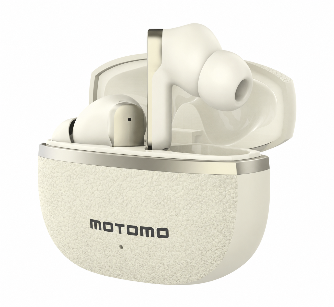 AUDIFONOS IN EAR MOTOMO MO L225 BLUETOOTH ANC ENC TWS CON MICROFONO CREMA-0
