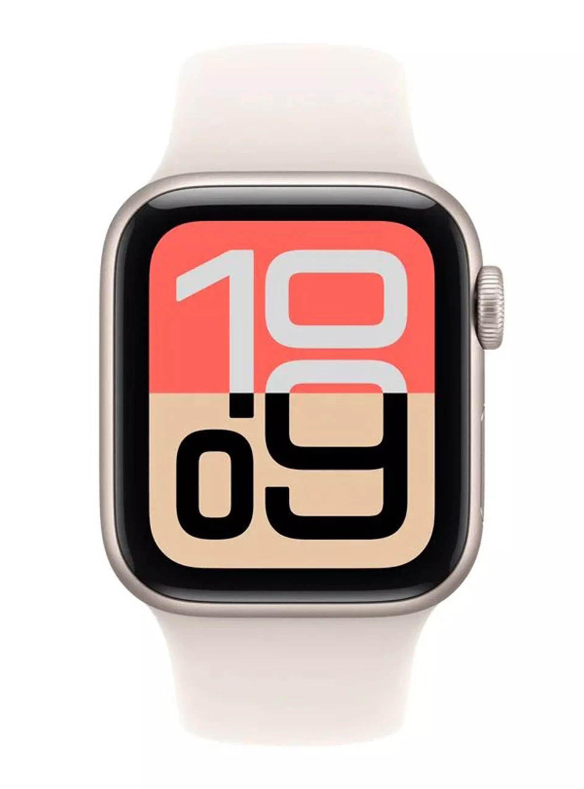 Apple Watch SE 3 GPS 40mm Aluminio Sport Band M L Blanco Estelar-1