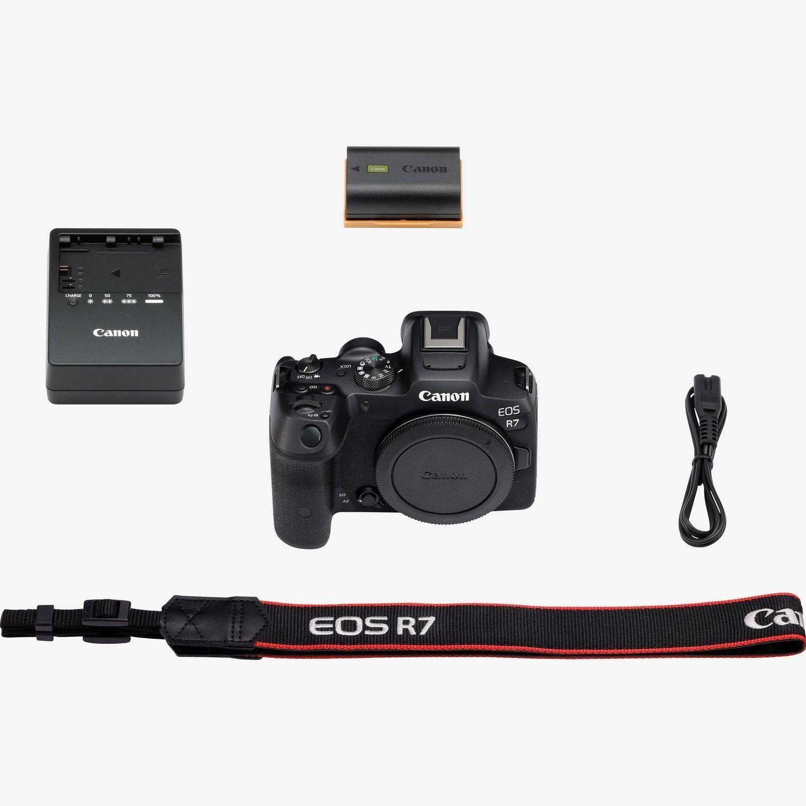 Camara Mirrorless Canon EOS R7 32,5 MP APS-C 4K 60p Solo Cuerpo Negro-5