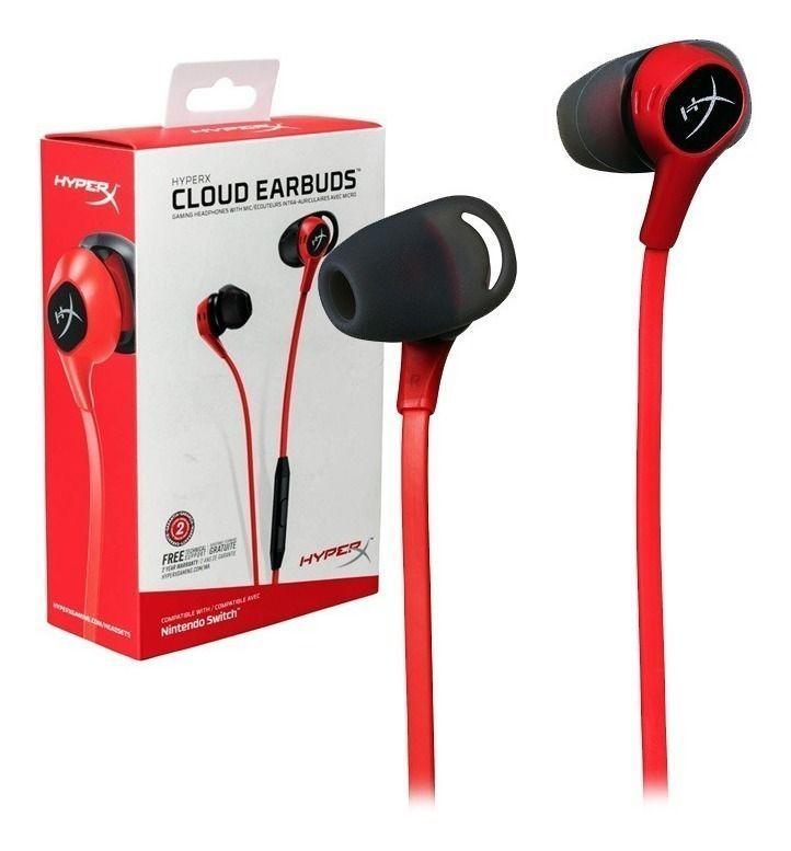 Auriculares HyperX Cloud Earbuds para juegos con micrófono Rojo-0