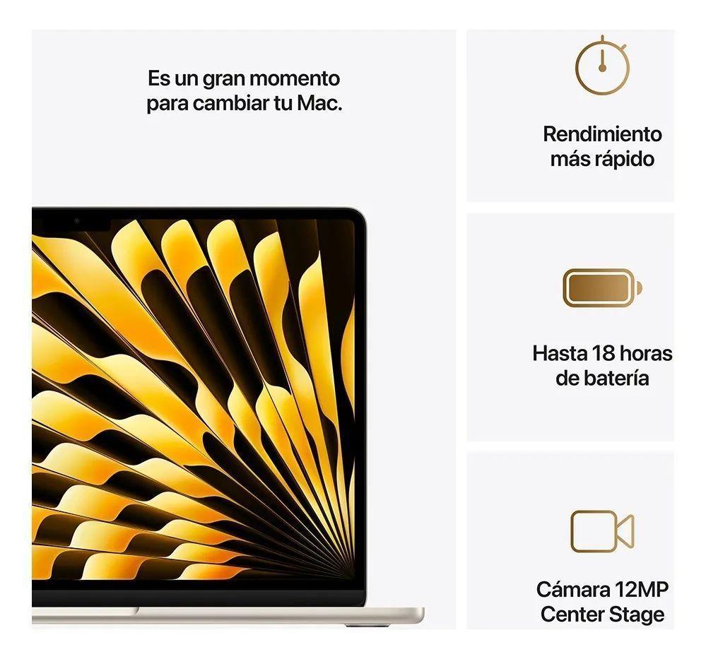 Apple Macbook Air 13.6 256gb 16gb Ram M3 Chip (Version chilena) - Starlight-2